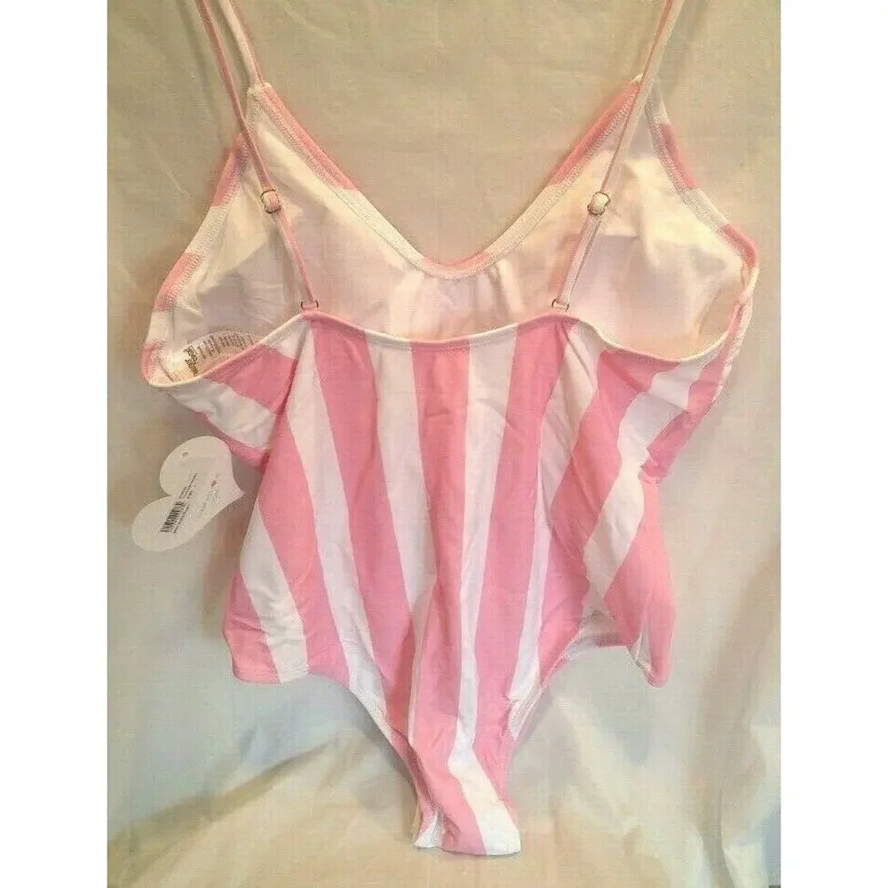 Womens LARGE  Swimsuit One Piece Tank Tropical NEW